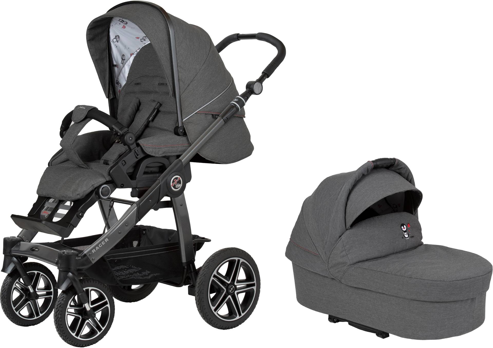 Hartan Kombi-Kinderwagen »Racer GTS - Casual Collection«, 22 kg, mit Falttasche Trend; Made in Germany von Hartan