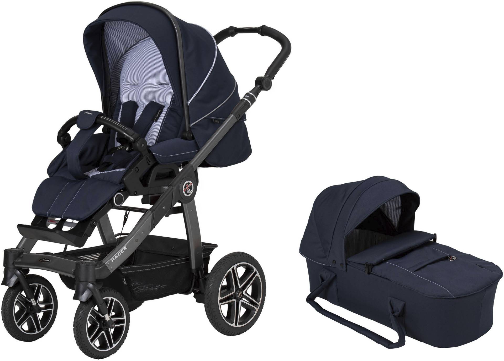 Hartan Kombi-Kinderwagen »Racer GTS - Casual Collection«, 22 kg, mit Kombitasche; Made in Germany von Hartan