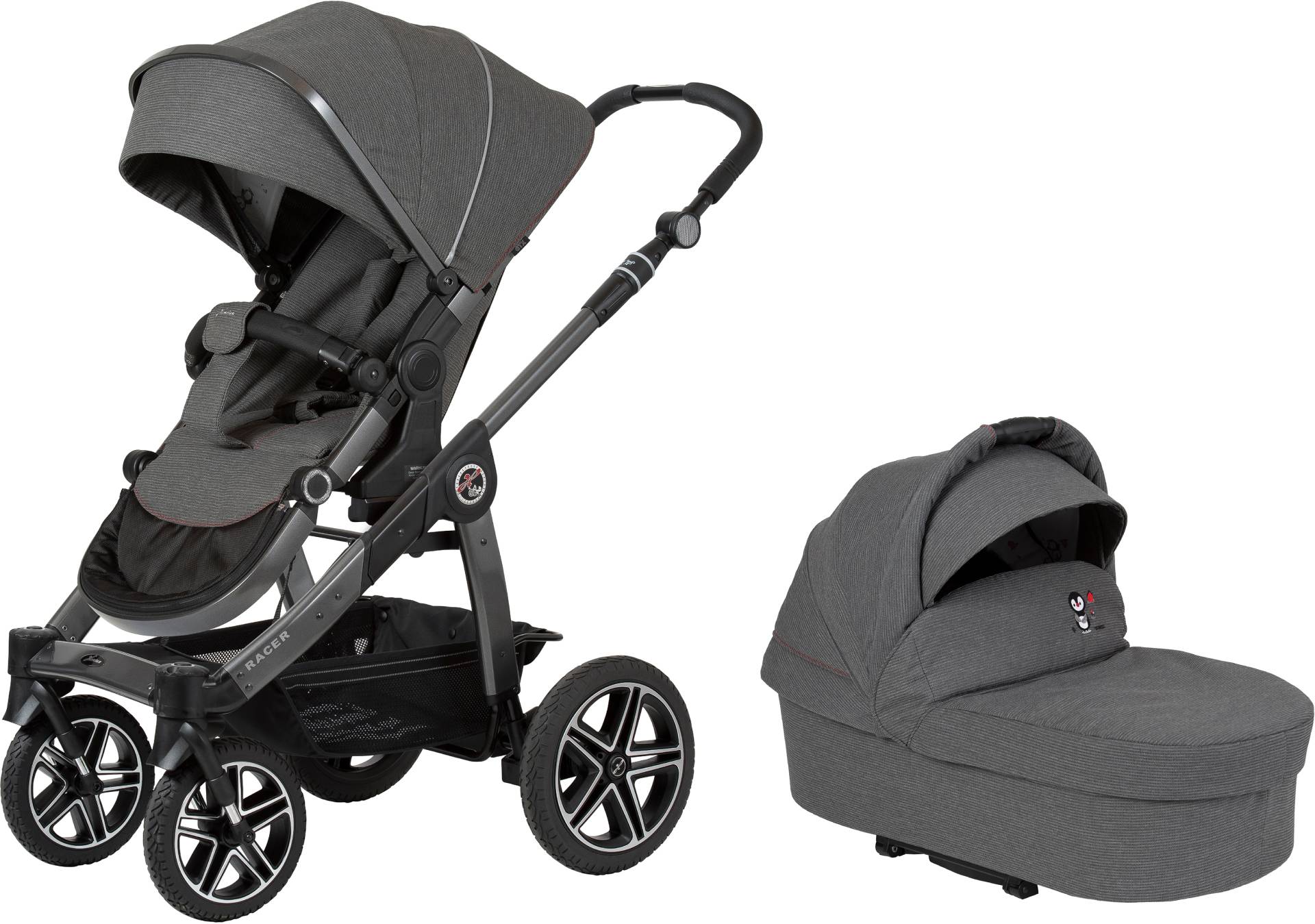 Hartan Kombi-Kinderwagen »Racer GTX - Casual Collection«, 22 kg, mit Falttasche; Made in Germany von Hartan