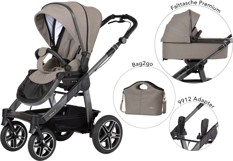 Hartan Kombi-Kinderwagen »Rock It GTR - Casual Collection«, 22 kg, Made in Germany von Hartan