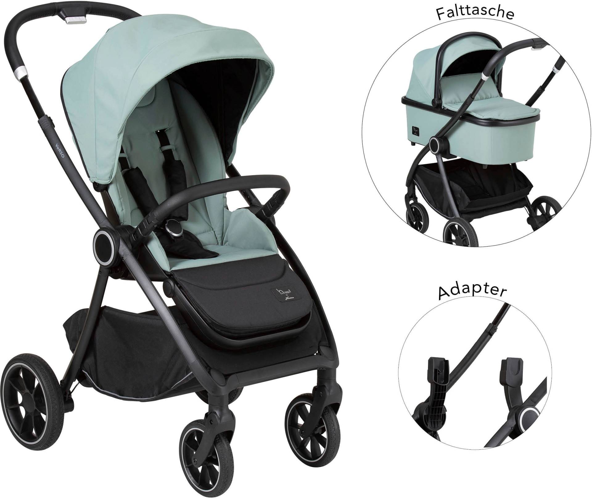 Hartan Kombi-Kinderwagen »Verso«, Inkl. Adapter für Babyschale Gruppe 0 von Hartan