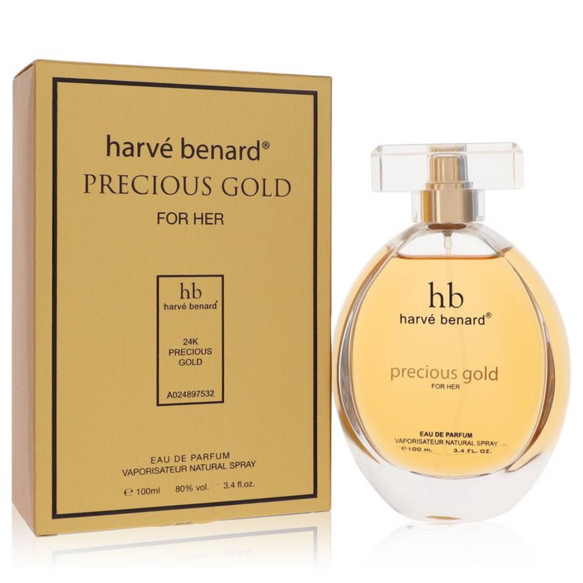 Harve Benard Precious Gold Eau De Parfum Spray 100 ml von Harve Benard