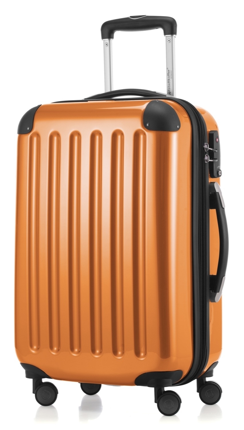 Alex - Handgepäck Hartschale glänzend mit TSA in Orange Alex - Handgepäck Hartschale glänzend mit TSA in Orange von Hauptstadtkoffer