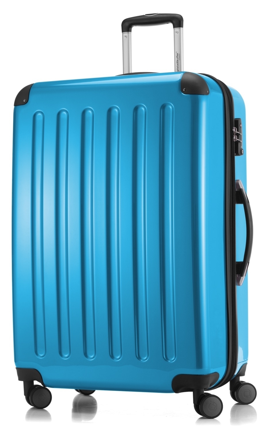 Alex - Koffer Hartschale L glänzend mit TSA in Cyanblau Alex - Koffer Hartschale L glänzend mit TSA in Cyanblau von Hauptstadtkoffer