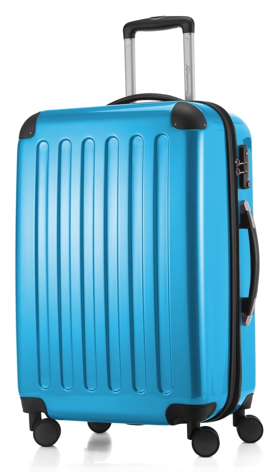 Alex - Koffer Hartschale M glänzend mit TSA in Cyanblau von Hauptstadtkoffer