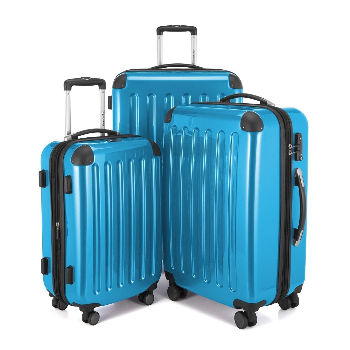 Alex - Kofferset TSA Cyanblau, S/M/L Alex - Kofferset TSA Cyanblau, S/M/L von Hauptstadtkoffer