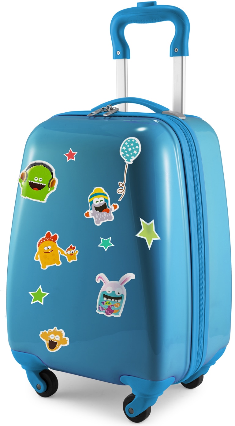 Hauptstadtkoffer Kinderkoffer »For Kids, Monster«, 4 St. Rollen, Kinderreisegepäck Handgepäck-Koffer Kinder-Trolley von Hauptstadtkoffer