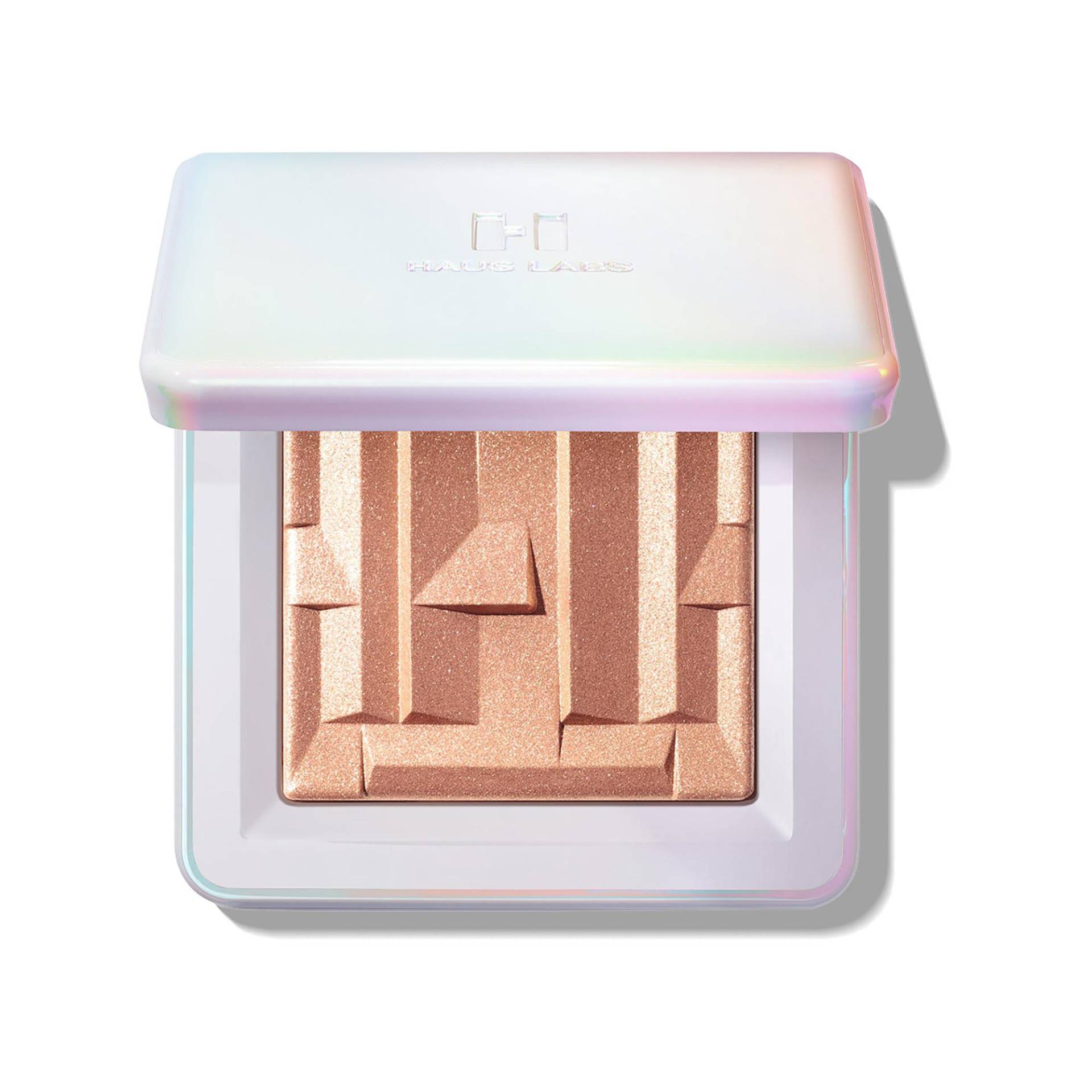 Haus Labs - Glanzpuder mit fermentierter Arnika, Bio-Radiant Gel-Powder Highlighter, 7 g, Peach Quartz von Haus Labs