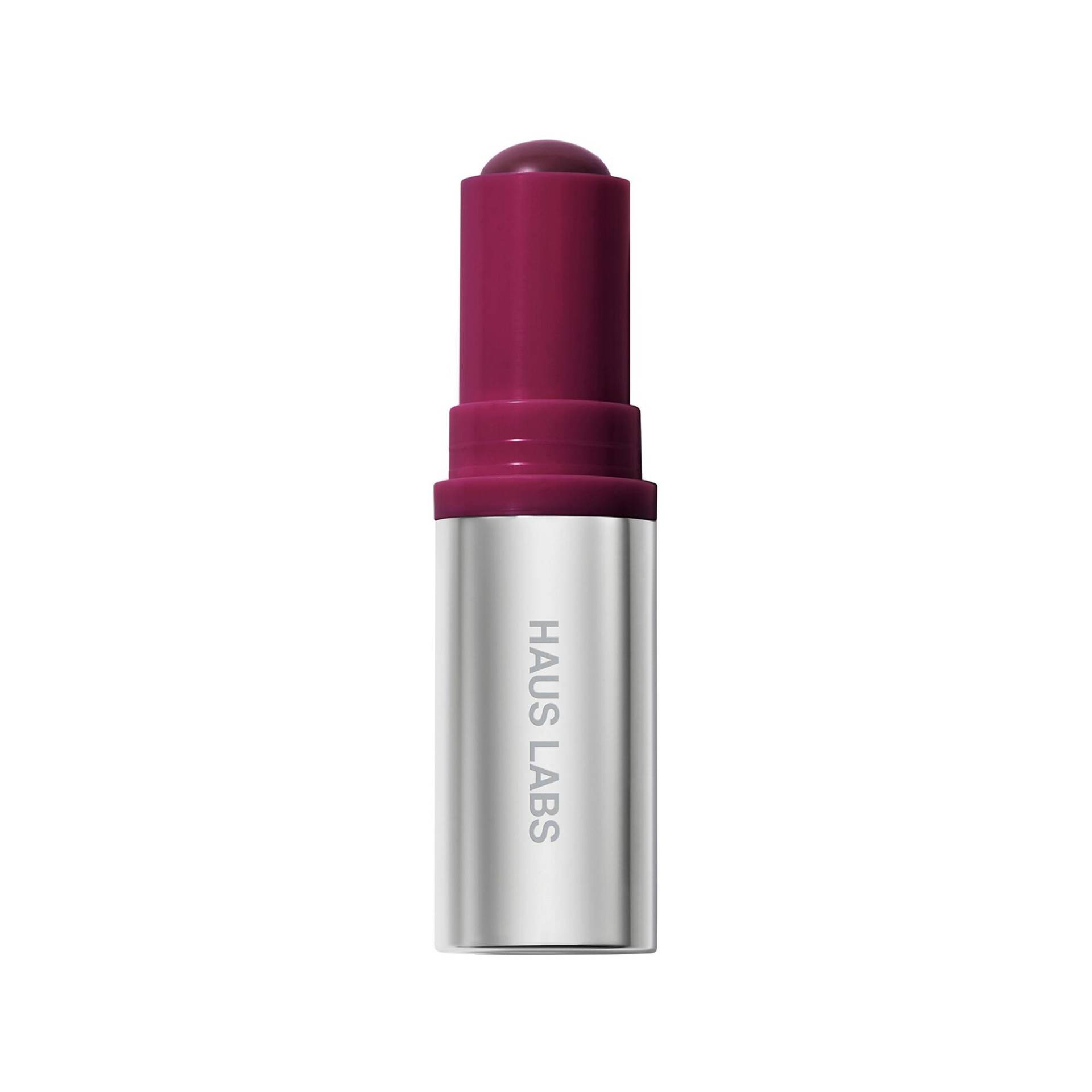 Haus Labs - Color Fuse Longwear Glassy Lip + Cheek Balm Blush Stick Cremiges Rouge, 5 g, Acai von Haus Labs