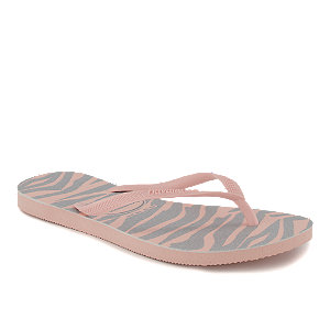 Havaianas Hav Slim Animals Glitter Damen Flip Flop Rosa von Havaianas