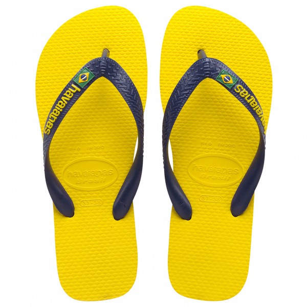 Havaianas - Kid's Brasil Logo - Sandalen Gr 27/28;29/30 blau;schwarz von Havaianas