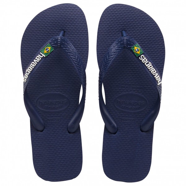 Havaianas - Kid's Brasil Logo - Sandalen Gr 29/30 blau von Havaianas