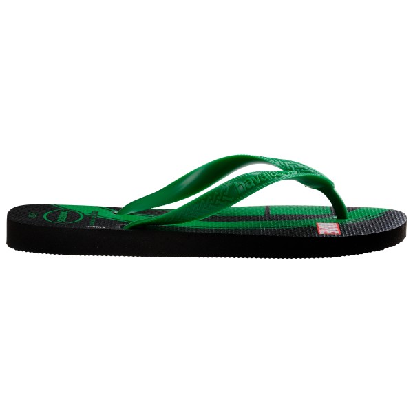 Havaianas - Kid's Top Marvel Logomania - Sandalen Gr 29/30 schwarz/grün von Havaianas