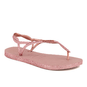 Havaianas Luna Sparkle Damen Zehentrenner Rosa von Havaianas