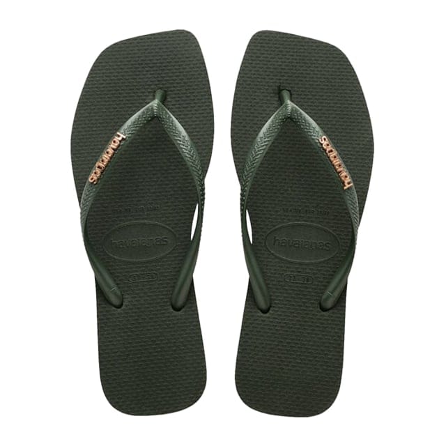 Havaianas Slim Square Logo Metallic-37-38 37-38 von Havaianas