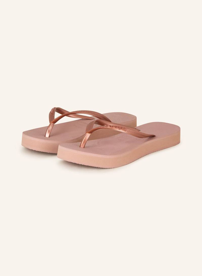 Havaianas Zehentrenner Slim Flatform rosa von Havaianas