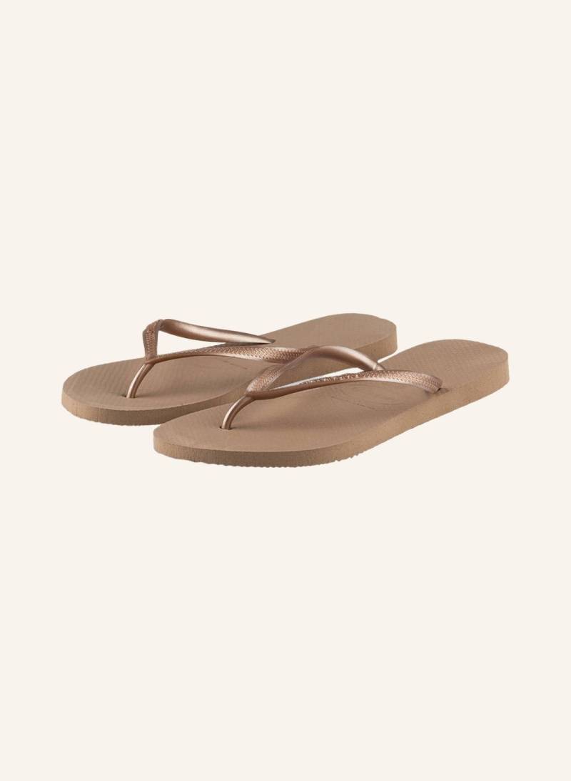 Havaianas Zehentrenner Slim rosegold von Havaianas