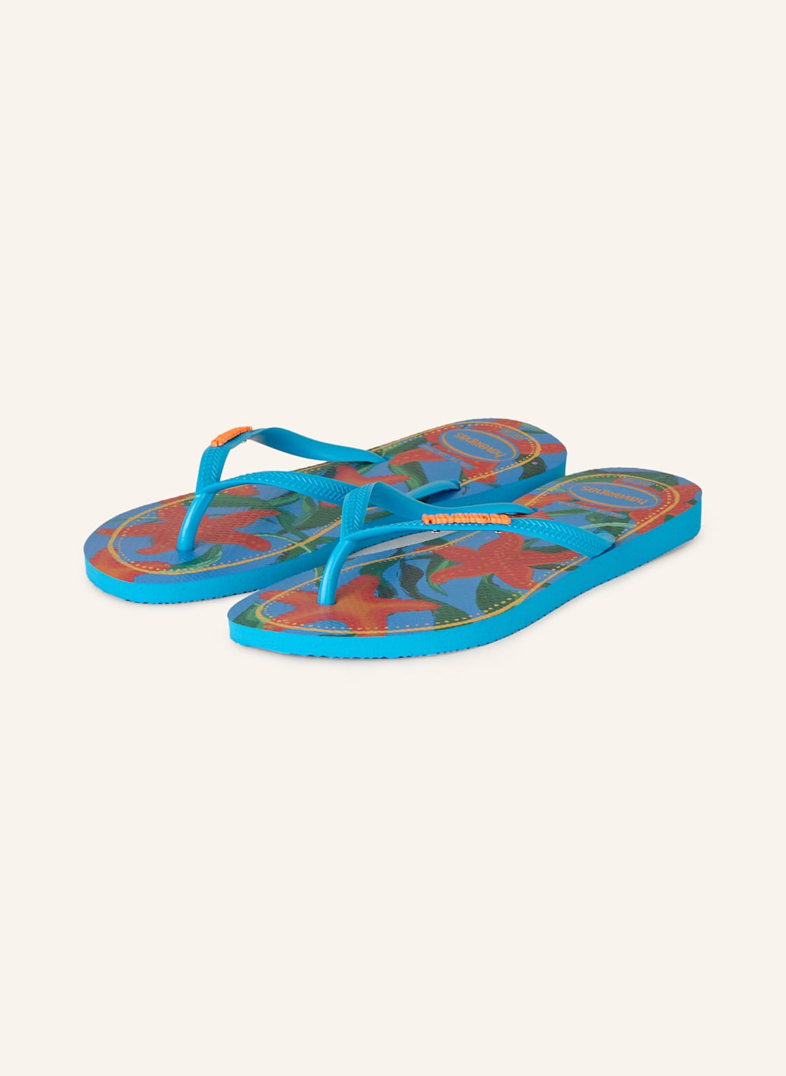 Havaianas Zehentrenner Tropical blau Havaianas Zehentrenner Tropical blau von Havaianas