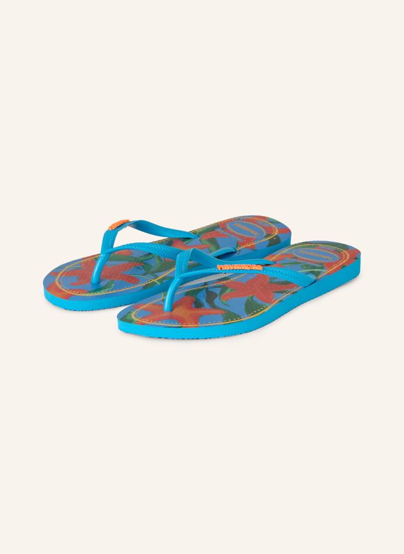 Havaianas Zehentrenner Tropical blau von Havaianas