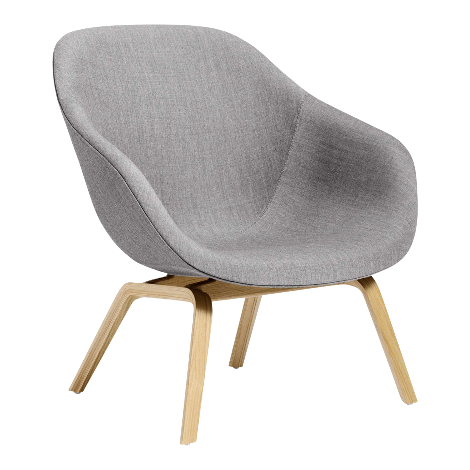 About a Lounge AAL83 Sessel, Stoff 0823 remix by kvadrat, Untergestell eiche geseift von Hay