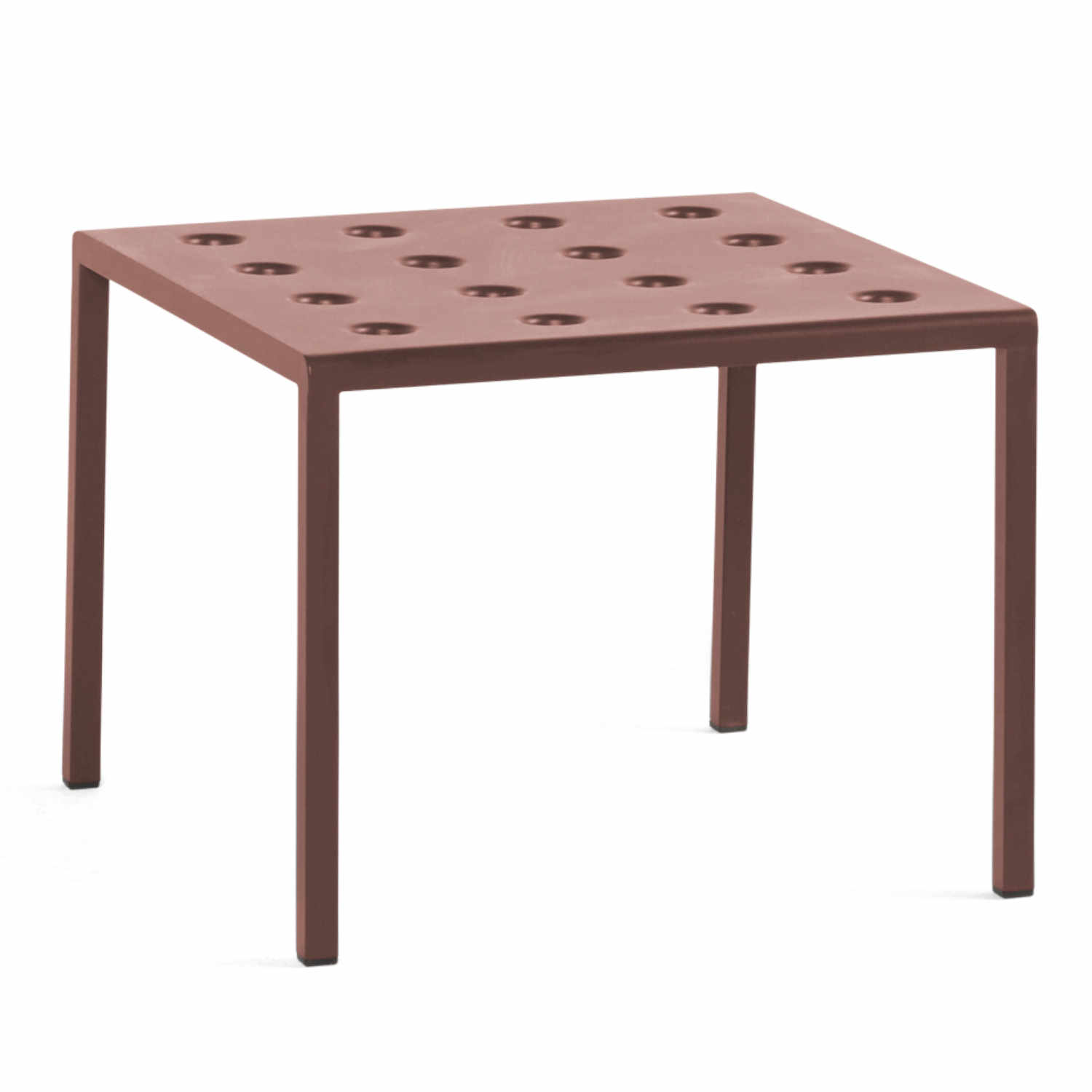 Balcony Low Table Beistelltisch, Farbe iron rot von Hay