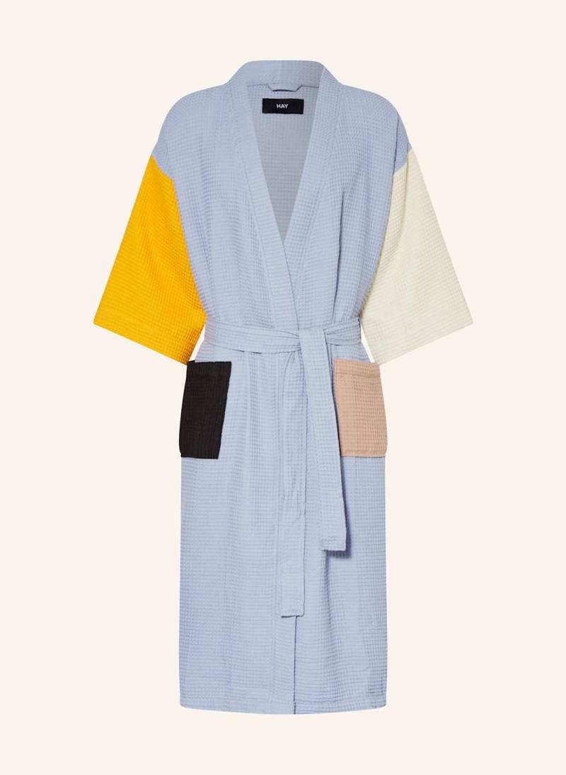 Hay Unisex-Kimono Waffle blau von Hay