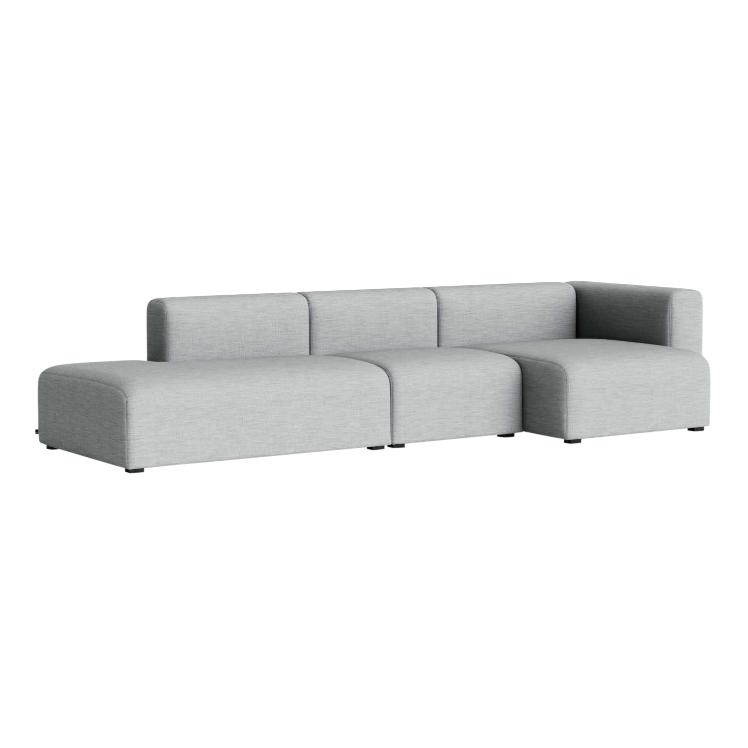 MAGS 3er Stoffsofa Combination 4, Bezug steelcut trio 0466, Armlehne (vor dem Sofa stehend) rechts MAGS 3er Stoffsofa Combination 4, Bezug steelcut trio 0466, Armlehne (vor dem Sofa stehend) rechts von Hay