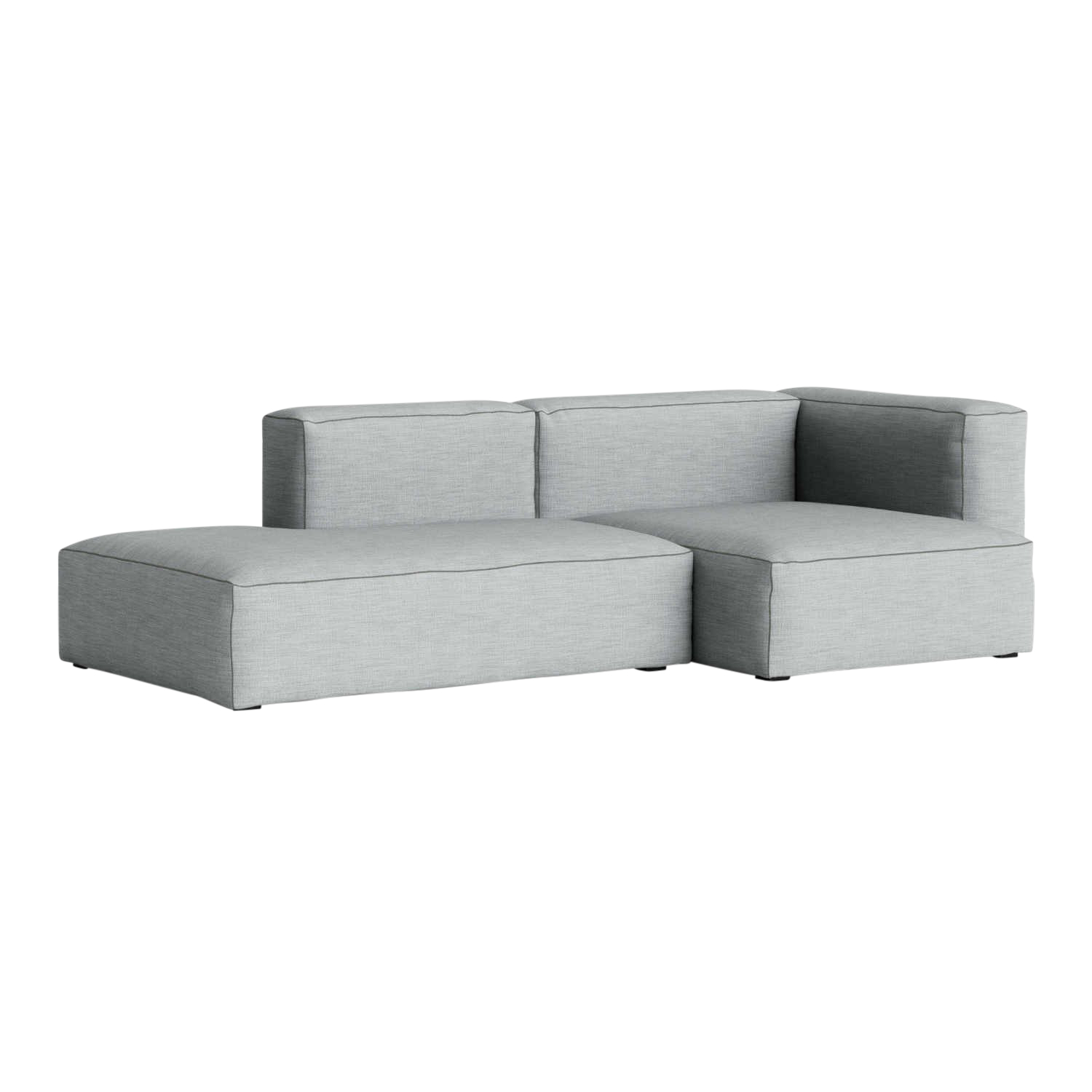 MAGS SOFT 2.5er Stoffsofa Combination 3, Bezug steelcut trio 0506, Armlehne (vor dem Sofa stehend) links von Hay