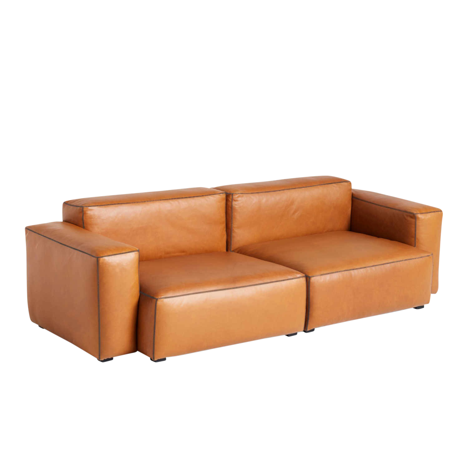 MAGS SOFT Low Armrest 2.5er Ledersofa Combination 1, Bezug sierra leder white si1012 MAGS SOFT Low Armrest 2.5er Ledersofa Combination 1, Bezug sierra leder white si1012 von Hay