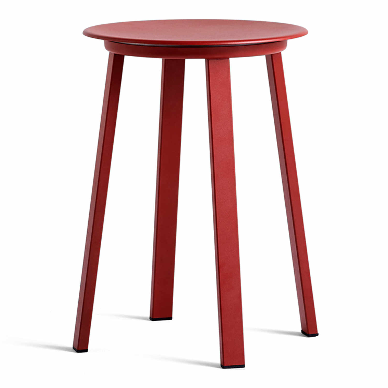 Revolver Stool Hocker, Farbe rot pulverbeschichtet von Hay