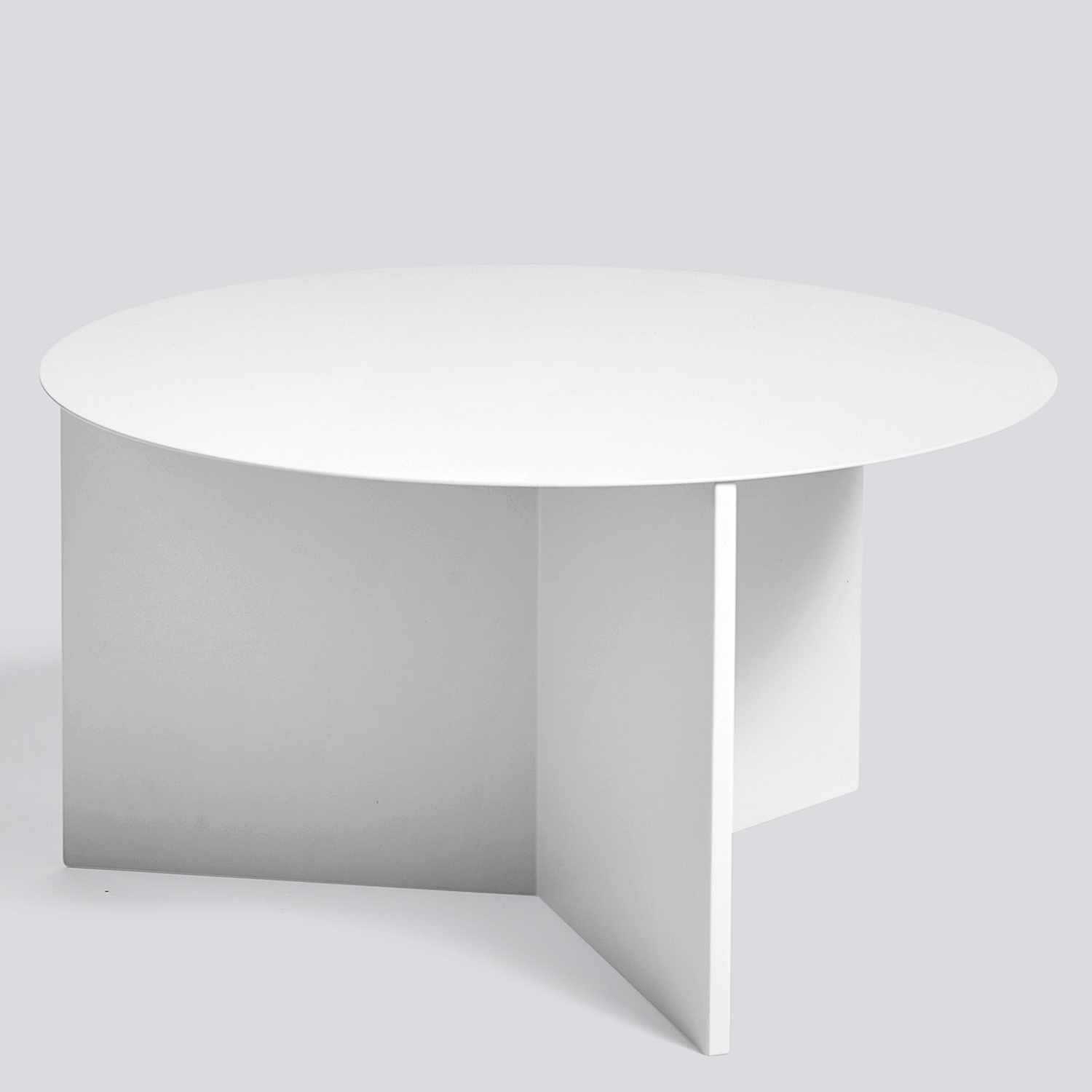 Slit Table XL Couchtisch, Ausführung Tischplatte/-beine stahl weiss pulverbeschichtet von Hay