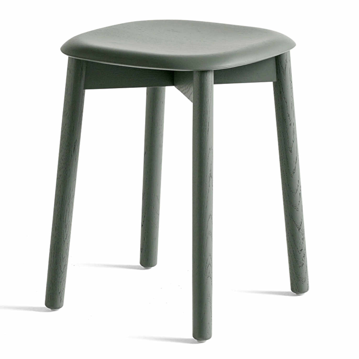 Soft Edge 72 Hocker, Ausführung eiche dusty green wasserbasiert lackiert Soft Edge 72 Hocker, Ausführung eiche dusty green wasserbasiert lackiert von Hay