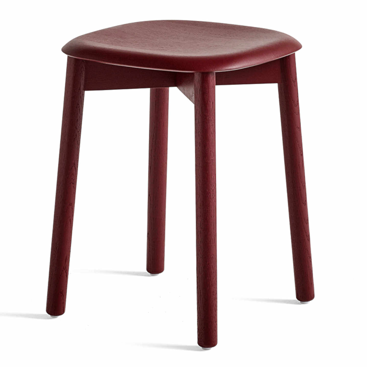 Soft Edge 72 Hocker, Ausführung eiche fall red wasserbasiert lackiert Soft Edge 72 Hocker, Ausführung eiche fall red wasserbasiert lackiert von Hay