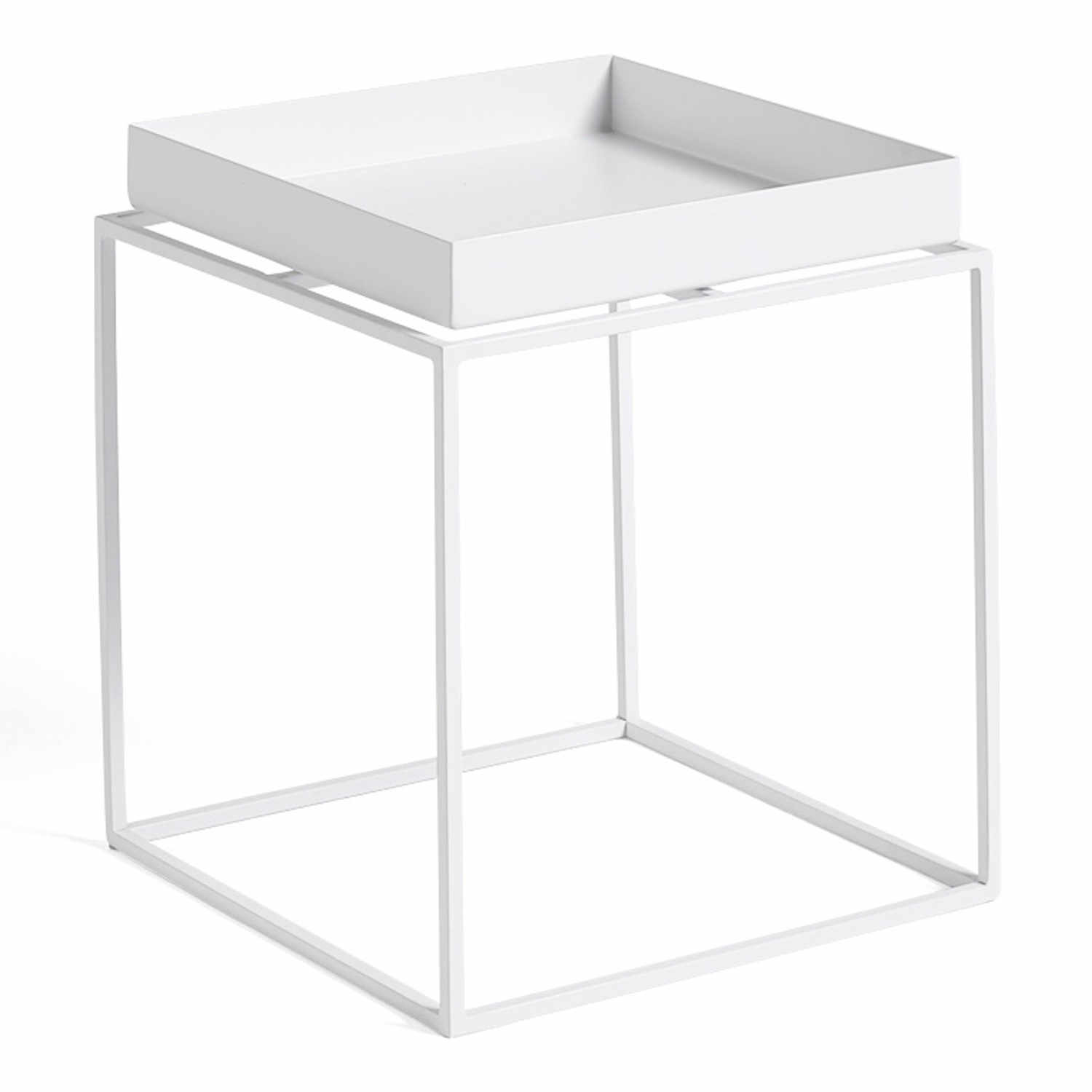 Tray Table S Beistelltisch, Farbe weiss pulverbeschichtet von Hay