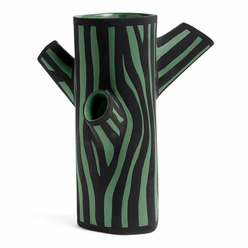 Tree Trunk M Vase , Farbe dunkelgrün von Hay