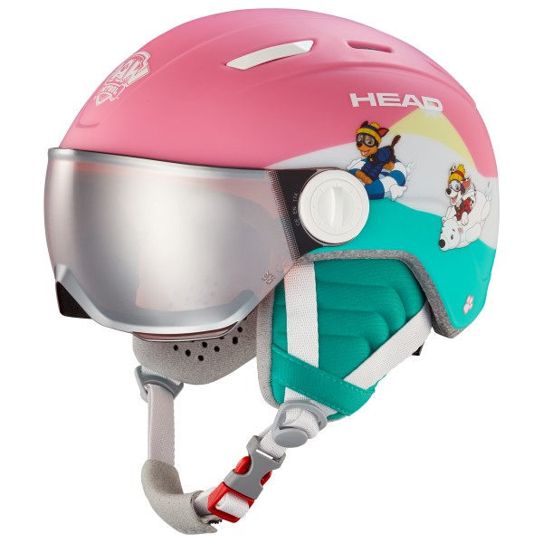 Head - Kid's Maja Visor Paw S2 VLT 20% - Skihelm Gr XS/S;XXS rosa von Head