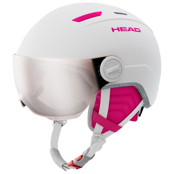 Head - Kid's Maja Visor S2 (VLT 20%) - Skihelm Gr 47-51 cm - XXS grau/weiß von Head