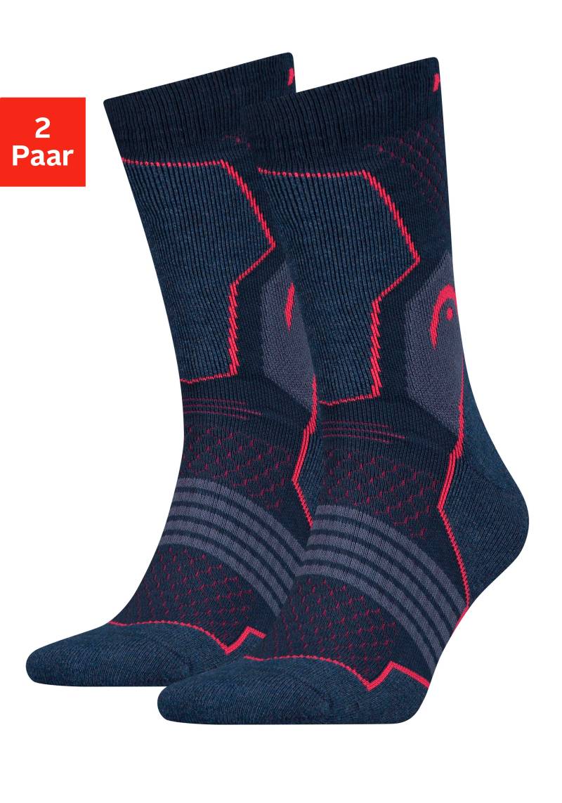 Head Wandersocken, (2 Paar), mit Mittelfussgummi von Head