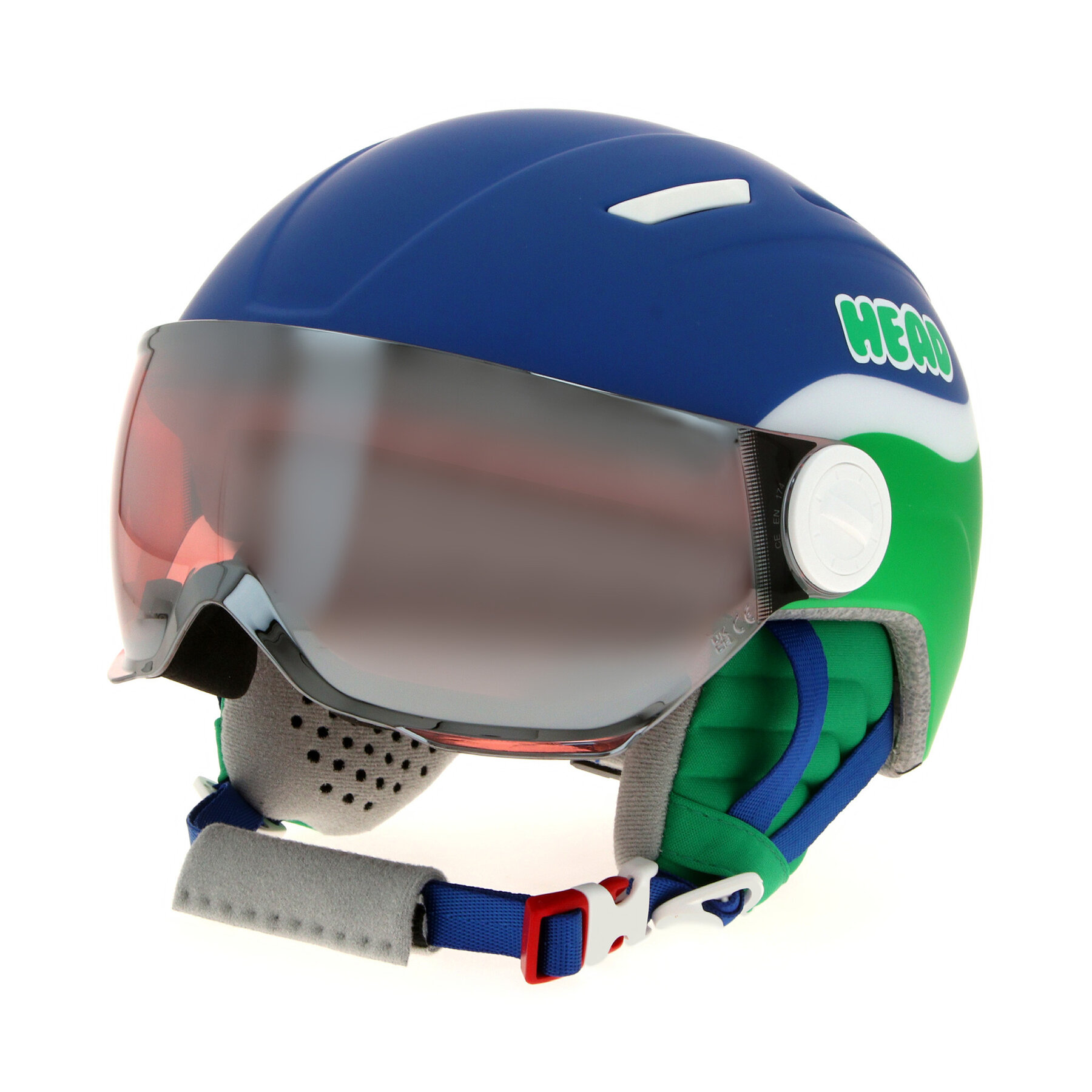 Skihelm Head Mojo Visor Blue/Green 328234 Blau von Head