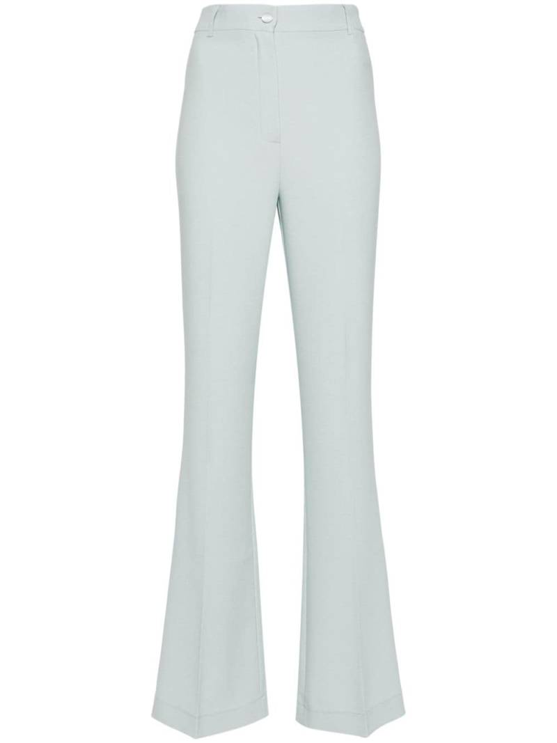 Hebe Studio flared jersey trousers - Green von Hebe Studio