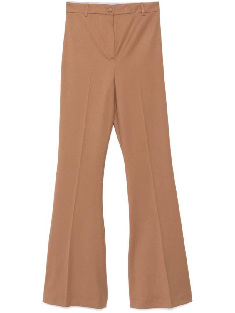 Hebe Studio flared trousers - Brown von Hebe Studio