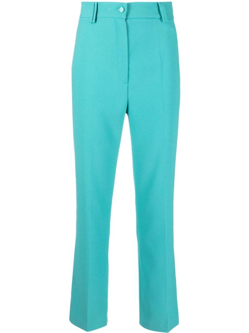 Hebe Studio high-waisted straight-leg trousers - Blue von Hebe Studio