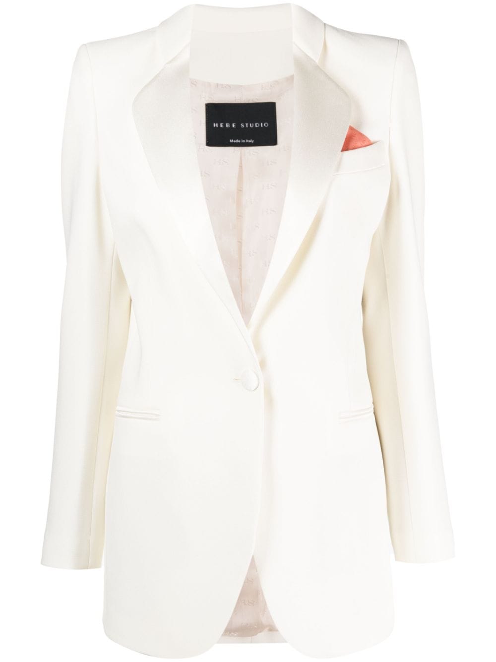 Hebe Studio notched-lapels single-breasted blazer - Neutrals von Hebe Studio