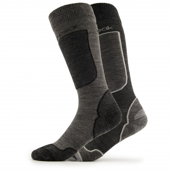 Heber Peak - CedarHe. Ski Socks 2-Pack - Skisocken Gr 37-39 schwarz von Heber Peak