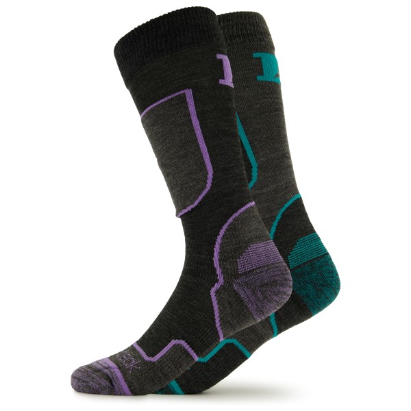 Heber Peak - CedarHe. Ski Socks 2-Pack - Skisocken Gr 46-48 grau;schwarz Heber Peak - CedarHe. Ski Socks 2-Pack - Skisocken Gr 46-48 grau;schwarz von Heber Peak