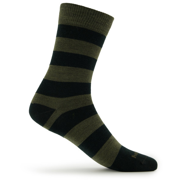 Heber Peak - Merino SilvaHe. Crew 2 Pack - Merinosocken Gr 36-38 oliv/schwarz von Heber Peak