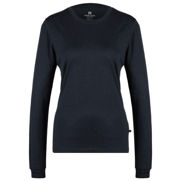 Heber Peak - Women's Merino190 RootHe. L/S - Merinounterwäsche Gr L blau/schwarz von Heber Peak