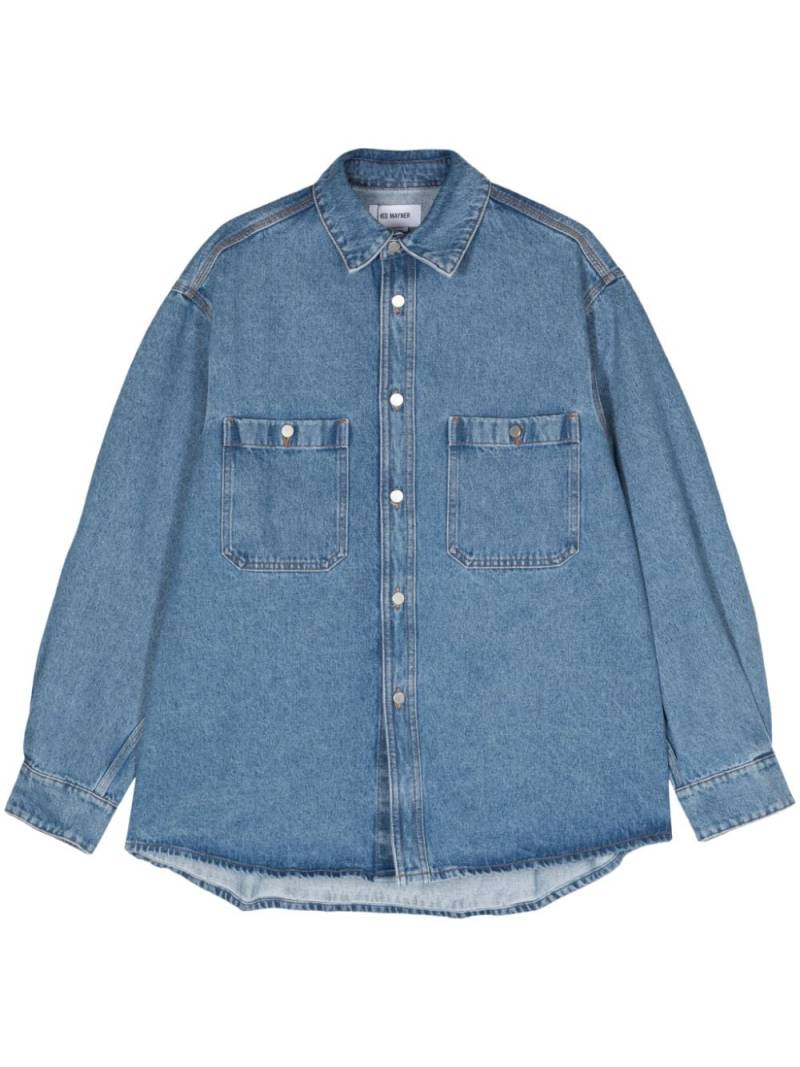 Hed Mayner classic-collar denim shirt - Blue von Hed Mayner