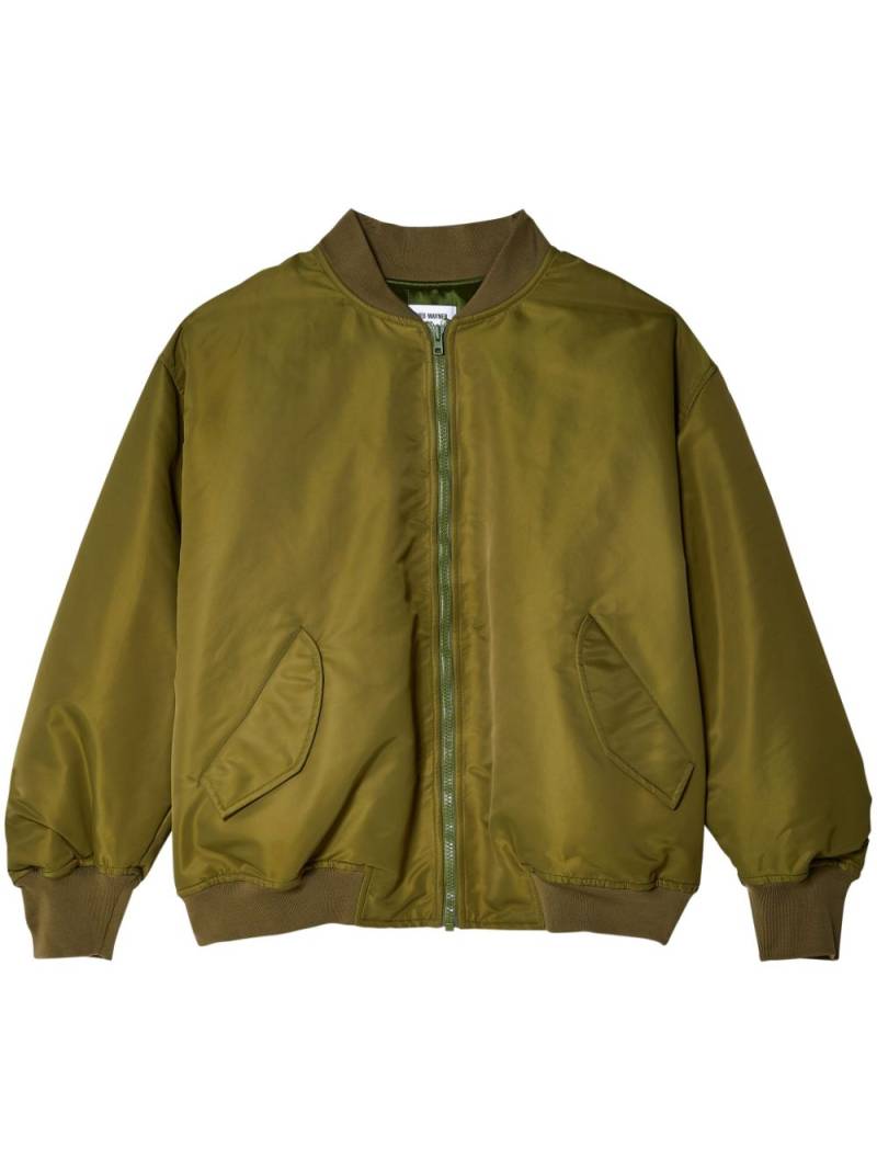 Hed Mayner drop-shoulder zip-up bomber jacket - Green von Hed Mayner