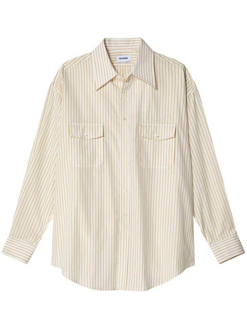 Hed Mayner striped shirt - Neutrals von Hed Mayner